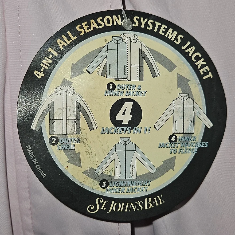 St. John's Bay Convertible 4 Way Jacket Size XL